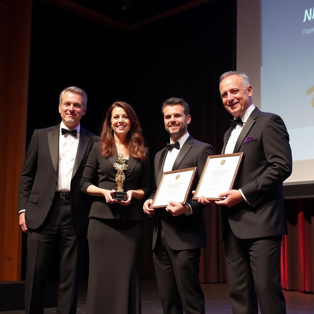 TurkeyBizCoach receiving business excellence award